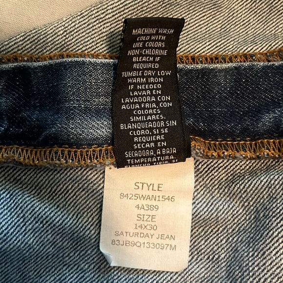 Ralph Lauren Polo Jeans Company Saturday Jean Straight Leg High Rise Size 14 - Picture 11 of 16